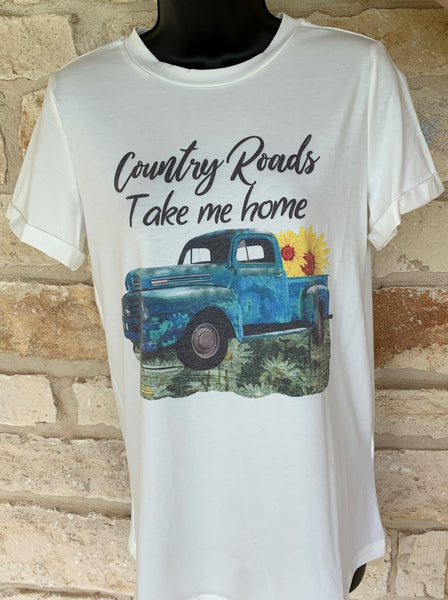 Country Roads Take Me Home Tee