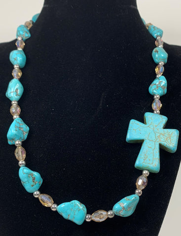 Turquoise/Silverplate Necklace